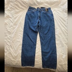 NWT Levi's 501 Crop Blue Jeans